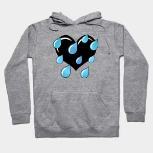 Black Weeping Heart Hoodie